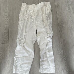 Michael Kors White Linen Pants